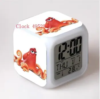 Nemo farveskift Børn Vækkeur Legetøj Gave Digital reloj despertador LED reveil wake up light bruser elektroniske wekker