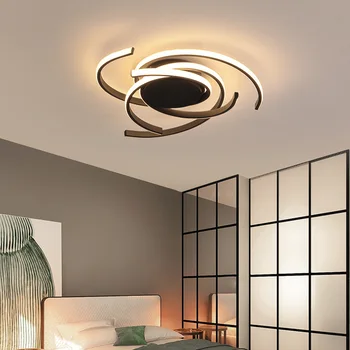 Krystal lysekroner i loftet led loftslampe AC85-265V Sengen Aluminium stue, soveværelse loft lys boligindretning