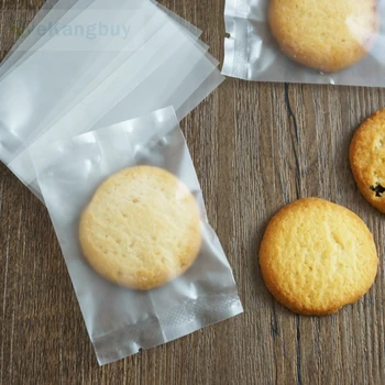 300pcs Gennemskinnelige Matteret Mat Heat Seal Emballage Pose for Cookies Slik Te