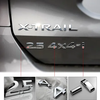 DSYCAR 1 sæt 3D-Metal 2.5 4X4-i Bil Side Fender Bageste Bagagerummet Logo Badge Mærkat Decals til JEEP BMW Nissan Audi, VW, Ford, Honda, Kia