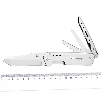 Roxon Multiværktøj Folde Kniv, Saks i Rustfrit stål Multi-Værktøjer Camping Jagt Overlevelse Knive Fold Saks