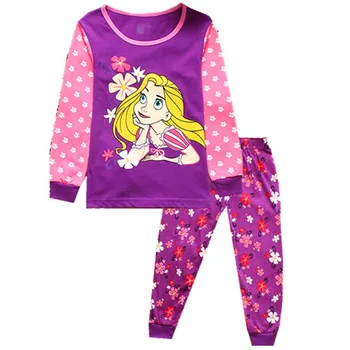 Børn Pyjamas Sæt Piger Pijamas Sæt Børns pyjama T-shirt + Bukser til Baby Pige/Dreng Sæt Tøj Drenge Nattøj 2-7 År