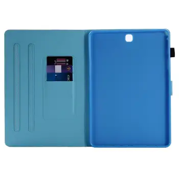 Smart taske til Samsung Galaxy Tab med En 9,7 T550 T555 P550 SM-T550 SM-T555 Dække Funda Stå Pu Læder taske til Samsung Tab En 9,7
