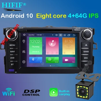 DSP IPS Android 10 2 DIN BIL dvd-AFSPILLER Til TOYOTA AURIS Altis COROLLA 2012 2013 GPS radio tv med stereo navigation mms