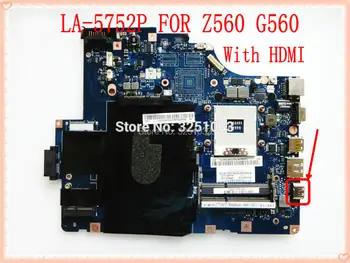 NIWE2 LA-5752P for Lenovo Z560 G560 laptop bundkort til intel HM55 DDR3 Bundkort Chipset HM55 NIWE2 LA-5752P DDR3
