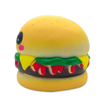 2020 NYE Mode Tegnefilm Hamburger Squishies PU Squishy Langsom Stigende Creme Duftende Original emballage Børn Toy Xmas Gave 10*8 CM