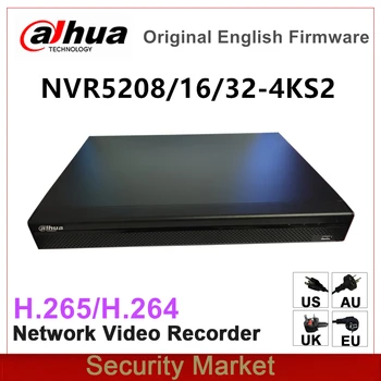 Original dahua engelsk Version NVR5208-4KS2 NVR5216-4KS2 NVR5232-4KS2 8/16/32 Kanal 1U 4K&H. 265 Pro Network Video Recorder