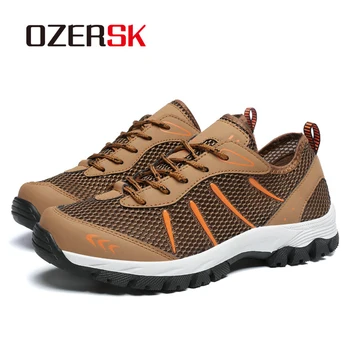 OZERSK 2021 Plus Størrelse 39~48 Casual Sko, Low-Cut Sneakers travesko Mænd Trekking Komfortable, Åndbar Sko Til Mænd