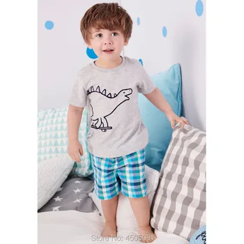 Kids t-shirt Bukser 2pc Børn Tøj Sæt Nye 2020-Baby Boy Tøj Sæt Mærke Kvalitet Kæmmet Bomuld Casual Bebe Drenge Sæt