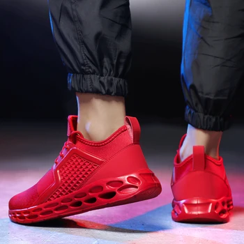 Mænd Sneakers 2020 Lac-op Mode Mesh Casual Sko Sommeren Letvægts Komfortable Walking Sneakers Fitness Sko Hombre Zapatillas