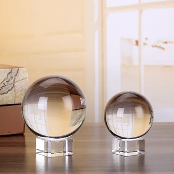 Ren 8cm crystal ball glas orb sfære fotografering ekstra dekorative bolden home decor