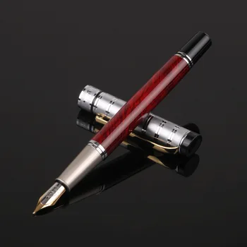 16pcs Klassiske Papirvarer Fountain Pen Nem Betjening Skolen Giver Metal Blæk Pen Office Business Pen Engros