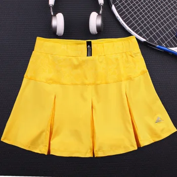 Nye Tennis-Skort Kvinder Badminton Nederdel Løs Elastisk Foring Anti-blænding, der Kører Sports Fitness Nederdel med Lomme