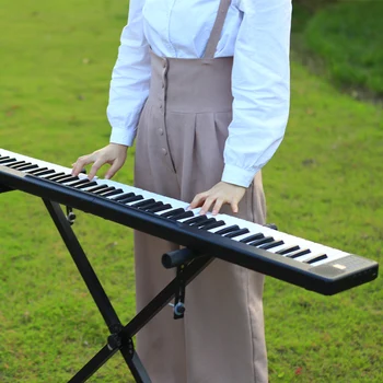 M MBAT 88 tangenter Intelligent Elektronisk Klaver Keyboard med MIDI-udgangen 128 Toner 128 Rytmer Aftagelig Bærbare Professionel Klaver
