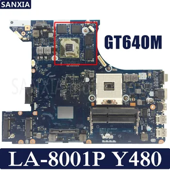 KEFU QIWY3 LA-8001P Laptop bundkort til Lenovo Y480 Test oprindelige bundkort GT640M