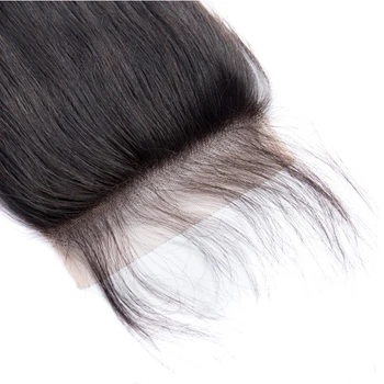 Ross Temmelig 5x5 HD Lace Lukning Lige Brasilianske Lace Lukning Jomfru hår Nogensinde Skønhed Lukning Pre Plukket Med Baby Hair