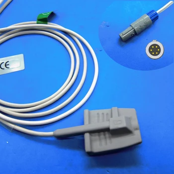 Langt kabel, voksen blød silikone spo2-sensor for biocare BM9000,ADECON patientmonitor