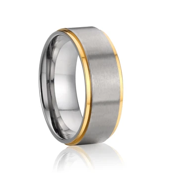 8mm mænds bryllup band jubilæum par ringe til mænd ELSKER alliancer fashion smykker i titanium, rustfrit stål finger ring