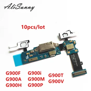 AliSunny 10stk Opladning Port Flex Kabel til SamSung Galaxy S5 G900F G900A G900H G900i G900M G900P G900T G900V Oplader USB-Dock