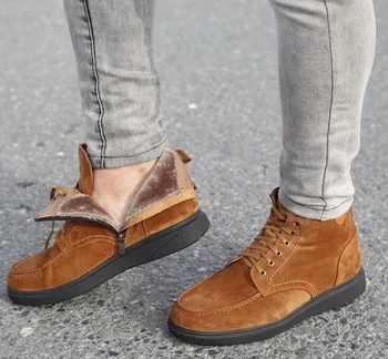 Mænd Komfort Læder af Høj Kvalitet Boot - mænd-støvler -sko til mænd