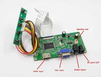 Yqwsyxl kit til NT156WHM-N42 HDMI + VGA-LCD-LED LVDS EDP-Controller Board-Driver