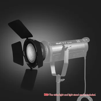 NiceFoto med Fokus Adapter med Lys Honeycomb Net stalddørene for LED Video Light Studio Portrætter Bryllup Fotografering