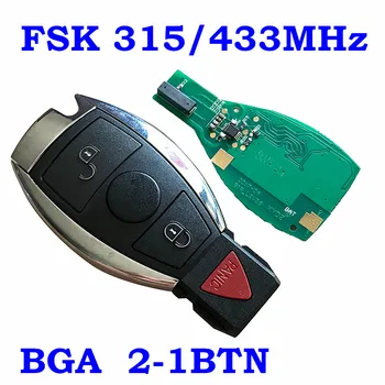 3 Knapper Smart Fjernbetjening Key Fob for Mercedes-Benz med BGA NEC Chip KYDZ IYZDC11 Auto Fjernbetjening 433MHZ/315Mhz Understøtter 2000+