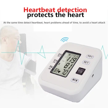 Digital Blood Pressure Monitor-Tonometeret Medicinsk Udstyr LCD-Apparater til Måling af Tryk Hjem Hjerte Slå Meter Maskine