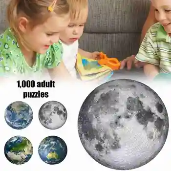1000 Stykker Puslespil Pædagogisk Legetøj Natur Plads Stjerner, Månen, Jorden Rundt Puslespil Legetøj for Voksne Børn Gaver