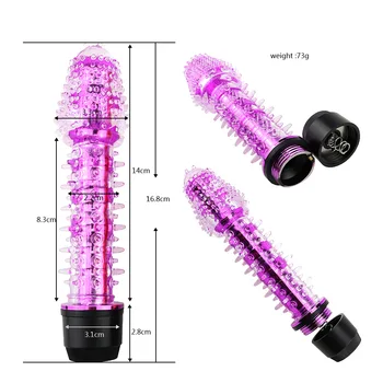 G-spot Vibrator Jelly Dildo i Penis Vibrator Klitoris Stimulator Massageapparat Sex Legetøj Til Kvinder, Kvindelige Masturbator Multi-speed