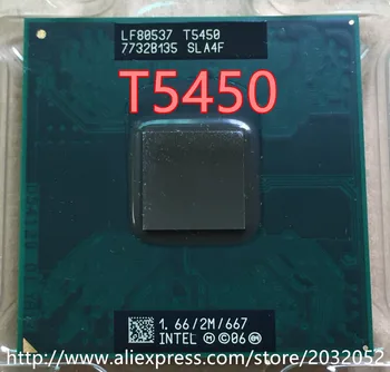 For lntel Core2 Duo-Processor T5450 (2M Cache, 1,66 GHz, 667 MHz FSB) Socket 478 CPU P478 (arbejder Gratis Fragt)