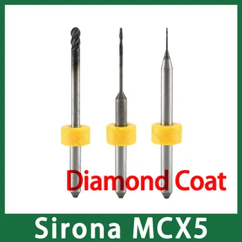 Sirona MCX5 Værktøjer til Fræsning med Diamant Frakke til Zirkonia