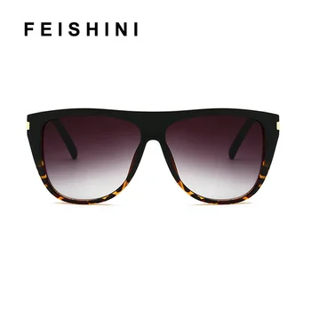 Fesihini 2020 Italien Luksus Overdimensionerede Solbriller Kvinder Brand Designer Retro Ramme Gradien Sol Briller Damer Trendy Store oculos