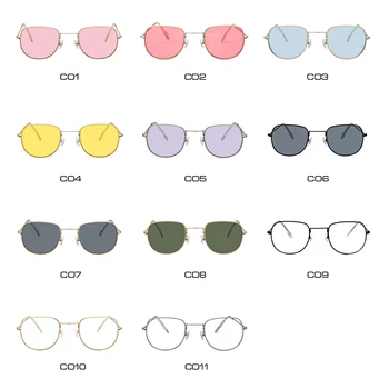 Ovale Pink Solbriller Kvinder Lille Sol Briller Kvindelige Firkantede Metal Damer Solbriller Retro Fashion Design Oculos De Sol