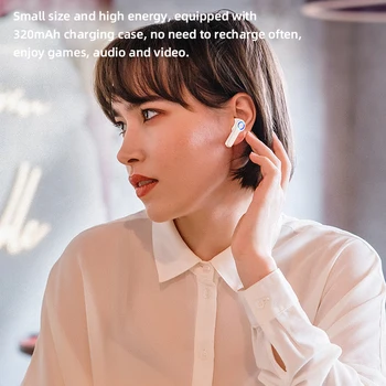 Hoco ES45 TWS Hovedtelefon Bluetooth-5.0 Trådløst Headset Med Mic Opladning Max Intelligent Touch Control-Hovedtelefoner Til Smartphones
