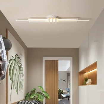 Moderne loft led-loftsbelysning til stue, soveværelse Mat sort/hvid Færdige aluminium køkkenet led loftslampe inventar
