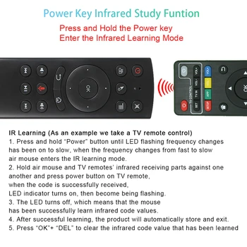 L8star G20S 2,4 G Luft Mus Gyroskop Google Voice Fjernbetjening IR Læring Smart TV Control for Projektor Smart Android TV Box