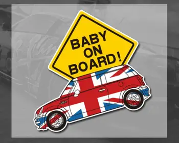 Aliauto Car-styling Baby Om Bord Bil Klistermærke Og Klistermærker Tilbehør Til Mini Cooper Countryman R50 R52 R53 R58 R56