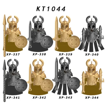 20PCS KT1044 Middelalderlig Ridder Asgård Soldat våben Action Figurer, Tilbehør, Rustninger, Hjelme byggesten Legetøj For Børn