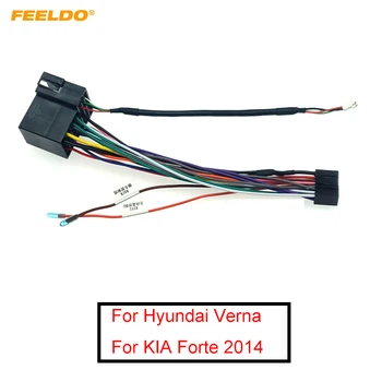 FEELDO Bil 16pin Ledninger, USB-Adapter Til Hyundai Verna/Accent/Forte/Cerato/Sorento/Sportage/Soul Stereo Anlæg