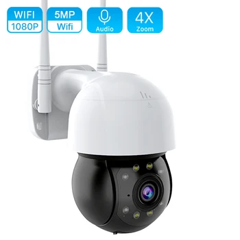 1080P PTZ Wifi IP-Kamera Udendørs 4X Digital Zoom AI Menneskelige Registrere Trådløse Kamera H. 265 P2P ONVIF Lyd 5MP CCTV Sikkerhed Kamera