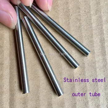 5 mm i Diameter DIY Kniv med Skaft Mosaikker Pin Nitter 9cm Længde Søm Messing Rør+stålrør #502