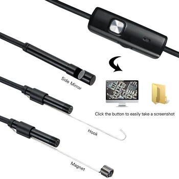 3i1 5,5 mm 6Led Type C Vandtæt Endoskop Kamera Inspektion 1m 2m 3,5 m 5m USB-Kabel Endoskop Endoskop Endoskop Android