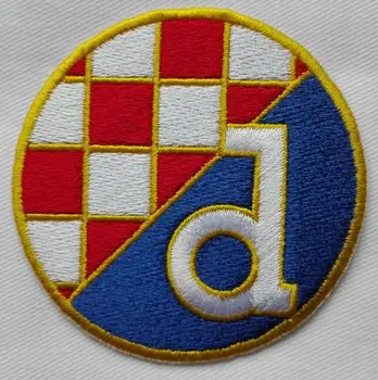 2stk/masse Fodbold fussball-club Team GNK Dinamo Zagreb logo jern på Patch Aufnaeher Applique Buegelbild Broderet