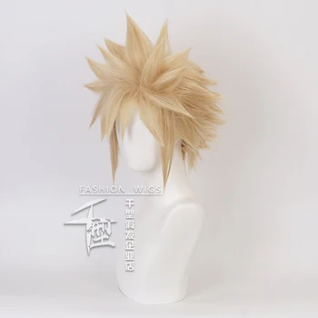 Anime Final Fantasy VII Cloud Strife Kort Paryk Cosplay Kostume varmeandig Syntetisk Hår Parykker til Mænd