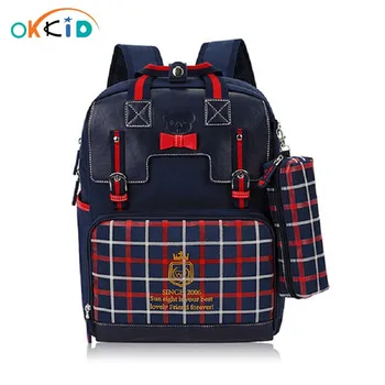 OKKID folkeskolen tasker til piger sød skoletaske til børn girl school-rygsæk vandtæt nylon kids rygsæk gaver til piger