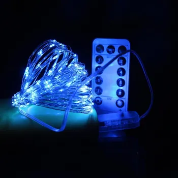 8 betjening af Fjernbetjening Dæmpbar USB-Drevet 5M 10M 20M LED-Sølv Kobber Ledning, String Lys, Dekorative Christmas Fe Guirlander