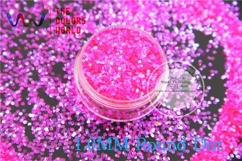 TCR349 Amerikanske Fantasy Iriserende Pink Lilla glitter dust Runde Prik Form af nail Art eller andre DIY dekoration