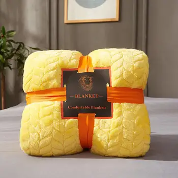 Præget Smide tæpper flannel fleece lagen hjem tekstil dækker anti-pilling søde bløde koraller fluffy fleece tæppe gave