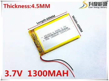 3,7 V 1300mAh 454060 Lithium Polymer Li-Po-li-ion Genopladeligt Batteri celler Til Mp3-MP4 MP5 GPS PSP mobile bluetooth